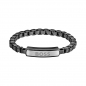 Preview: BOSS Herren Venezianer-Armband 1580598M Edelstahl schwarz 19cm