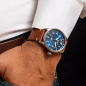 Preview: Junkers Herren Armbanduhr 9.58.01.01 Flieger Automatik 42mm Leder Saphirglas