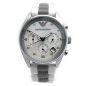 Preview: EMPORIO ARMANI Damen Armbanduhr Chrono AR5885 Silikonband, Perlmuttzifferblatt