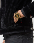 Preview: Philipp Plein Herren Armbanduhr PWAAA0521 The Skull Leder-Edelstahl Goldfarben