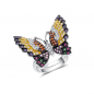 Preview: Seinerzeit Grace Schmetterling Ring in 925-Silber SZA-1990-110-M Ringgröße 56/58