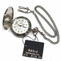 Preview: RUHLA TU 8696-3 Taschenuhr mit Sprungdeckel, Day-Date, mit Kette