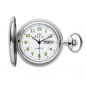 Preview: RUHLA TU 8696-3 Taschenuhr mit Sprungdeckel, Day-Date, mit Kette