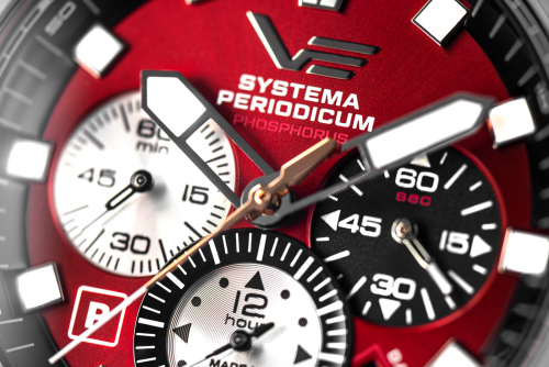 Vostok Europe VK67-​650E724 Herrenuhr Systema Periodicum 'Oxygen' Chronograph