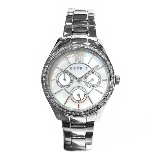 ESPRIT Damen Armbanduhr ES107782001 Perlmuttzifferblatt Multifunktion