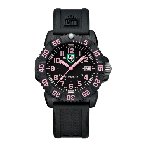 Luminox Damen Armbanduhr X2.2085 Sea Lion 10ATM, 37mm, schwarz-rosa
