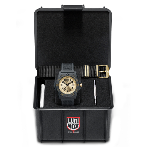 Luminox Armbanduhr XS.3505.GP Navy SEAL Gold Limited Edition, Taucheruhr