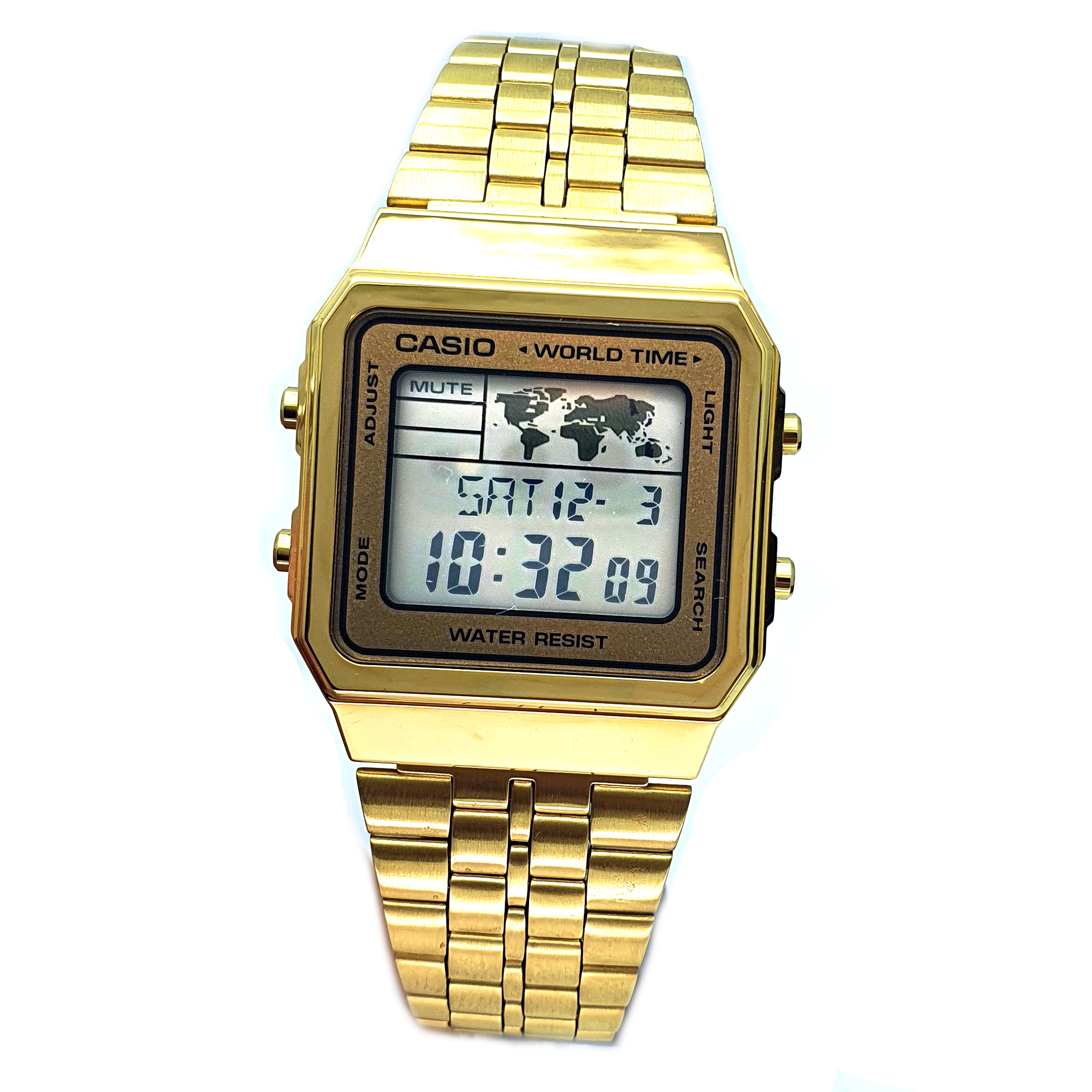 CASIO Vintage Uhr A500WEGA-9EF Weltzeitfunktion