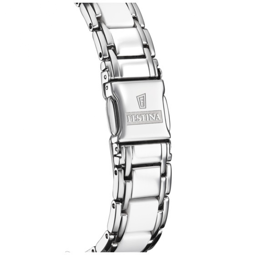 FESTINA Damen Uhr Keramik F20499-1 Armband Edelstahl/Keramik