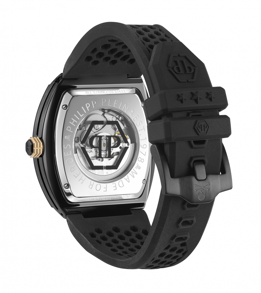 Philipp Plein Herren Armbanduhr PWBAA0521 The Skeleton Automatik 44mm