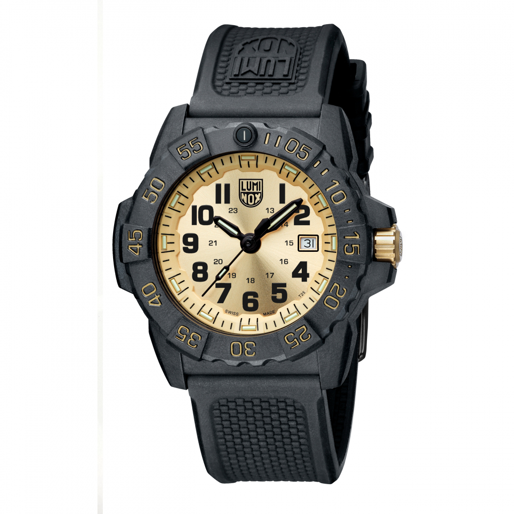 Luminox Armbanduhr XS.3505.GP Navy SEAL Gold Limited Edition, Taucheruhr